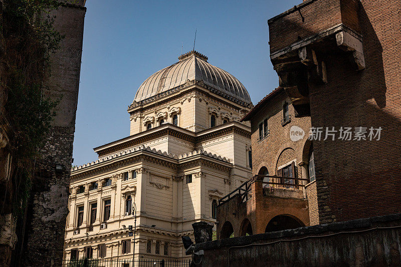 tempio Maggiore di Roma，罗马唯一的犹太教堂。拉齐奥,意大利。